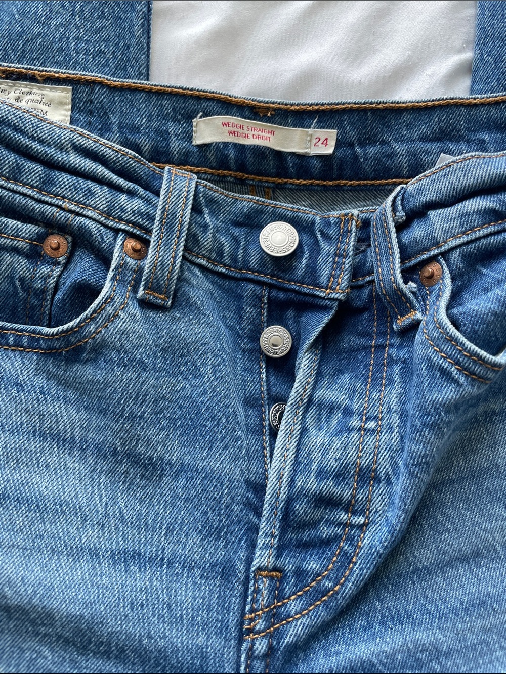 Levi's wedgie straight Medium Blue Jeans - Picture 4 of 6